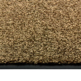 Vidaxl deurmat wasbaar 90x120 cm bruin