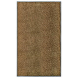 Vidaxl deurmat wasbaar 90x150 cm bruin