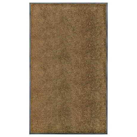 Vidaxl deurmat wasbaar 90x150 cm bruin
