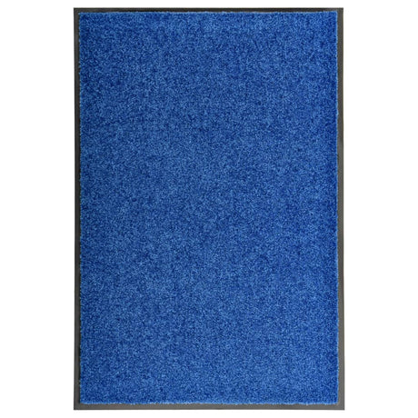 Vidaxl deurmat wasbaar 60x90 cm blauw