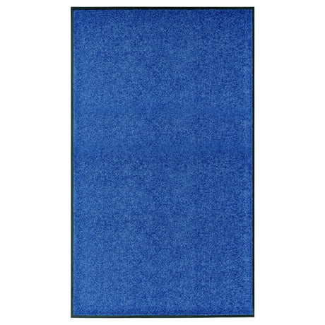 Vidaxl deurmat wasbaar 90x150 cm blauw