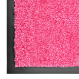 Vidaxl deurmat wasbaar 60x90 cm roze