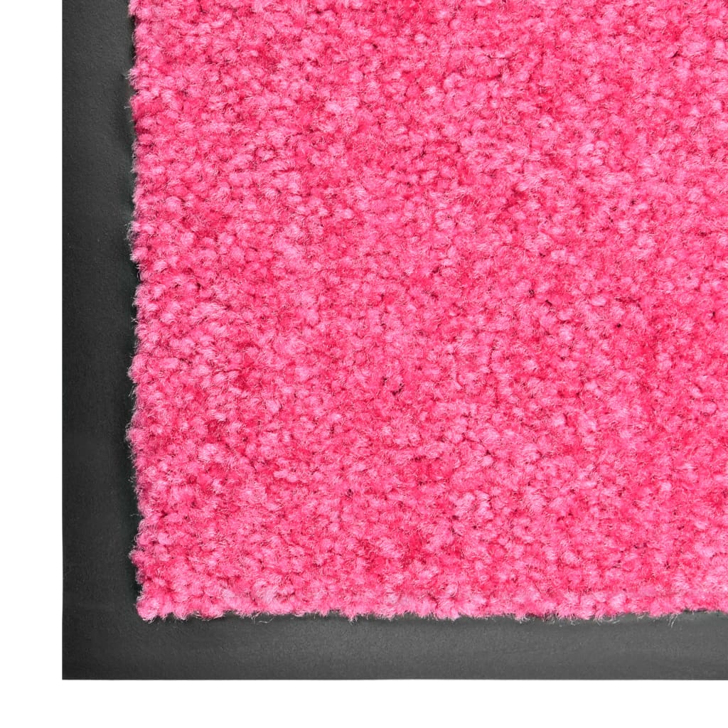 VidaXL Deurmat wasbaar 120x180 cm roze