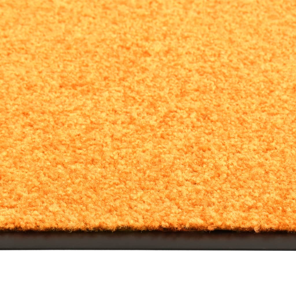 VidaXL Deurmat wasbaar 60x90 cm oranje