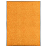 VidaXL Deurmat wasbaar 90x120 cm oranje