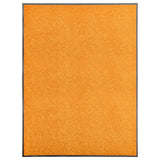 Vidaxl deurmat wasbaar 90x120 cm oranje