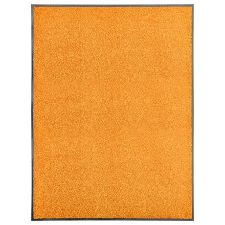 Vidaxl deurmat wasbaar 90x120 cm oranje
