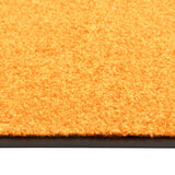 Vidaxl deurmat wasbaar 90x150 cm oranje