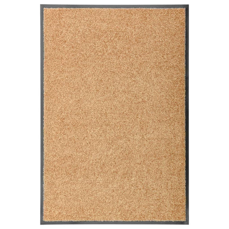 Vidaxl deurmat wasbaar 60x90 cm crème