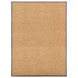 Vidaxl deurmat wasbaar 90x120 cm crème