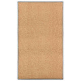 Vidaxl deurmat wasbaar 90x150 cm crème