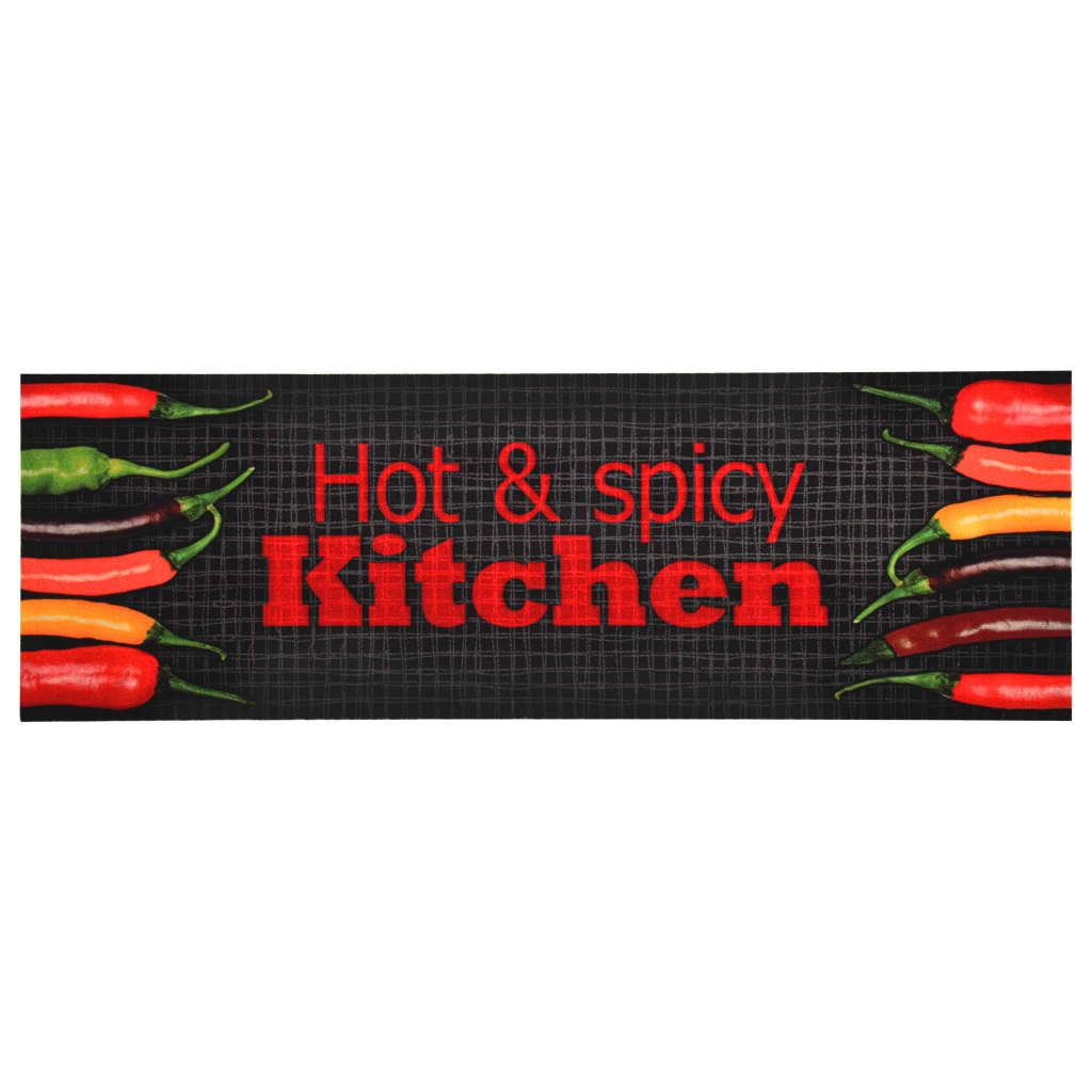 Vidaxl keukenmat wasbaar hot spicy 45x150 cm