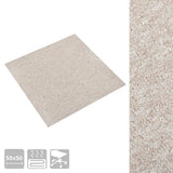 Vidaxl tapijttegels 20 st 5 m² 50x50 cm lichtbeige