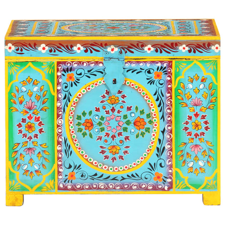 Vidaxl opbergbox handgeschilderd 50x40x40 cm massief mangohout
