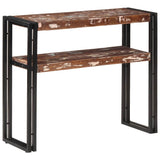 Vidaxl wandtafel 90x30x75 cm massief gerecycled hout