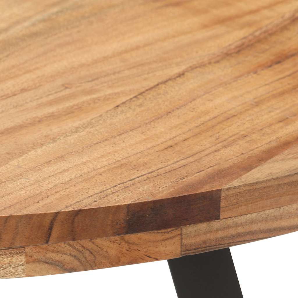 Vidaxl eettafel 80 cm massief acaciahout