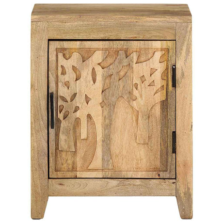 Vidaxl nachtkastje 40x30x50 cm massief mangohout