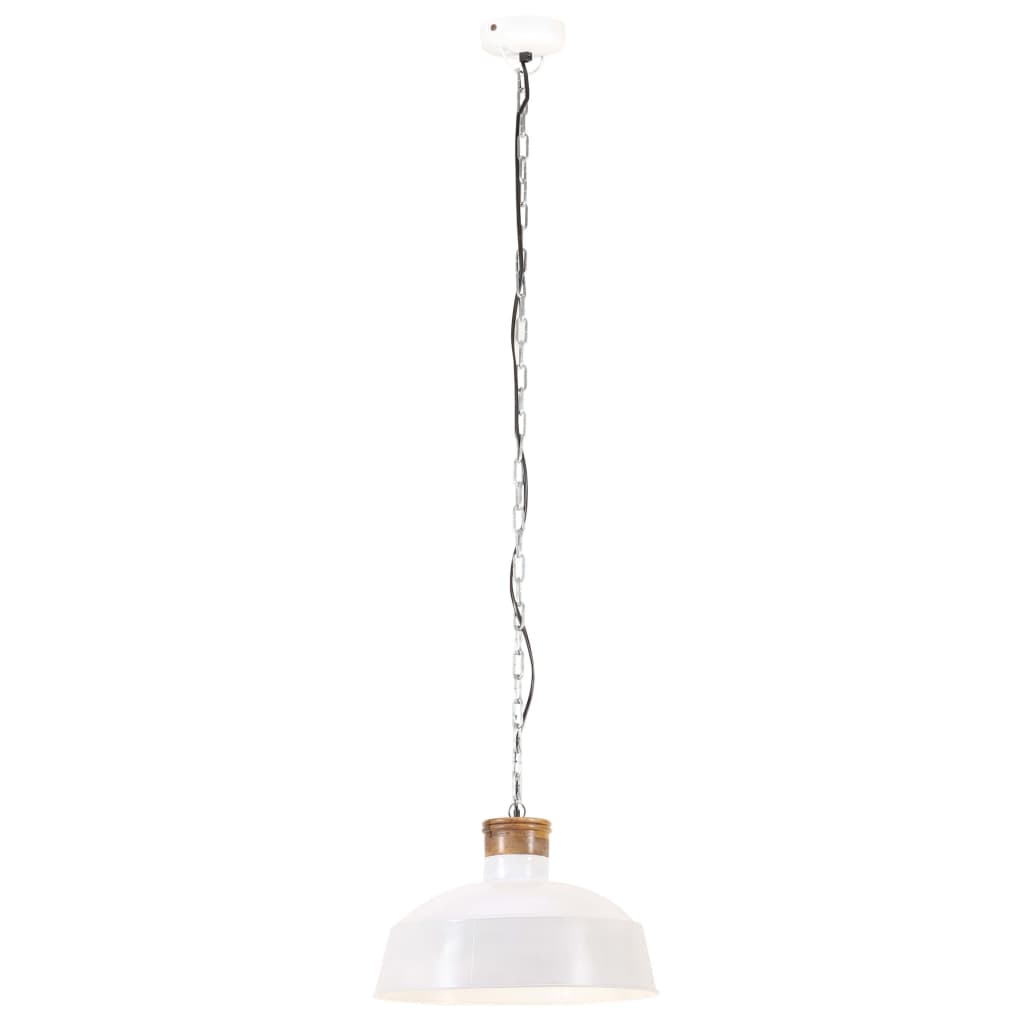 Vidaxl hanglamp industrieel e27 58 cm wit