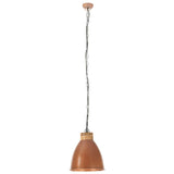 VidaXL Hanglamp industrieel E27 35 cm ijzer en massief hout koperkleur