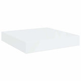 Vidaxl wandschap zwevend 23x23,5x3,8 cm mdf hoogglans wit