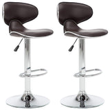 Vidaxl barstoelen 2 st kunstleer bruin