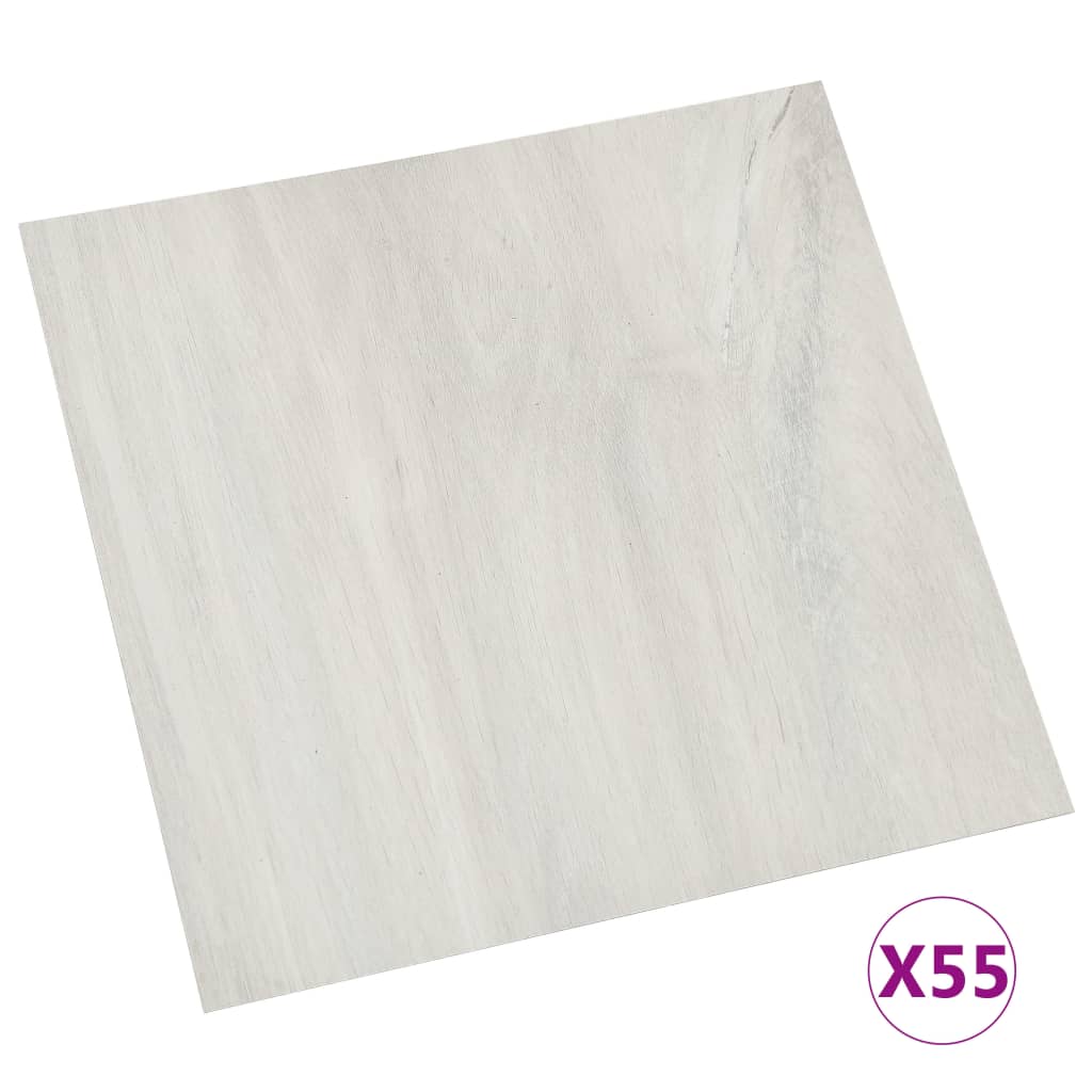 VidaXL Vloerplanken zelfklevend 55 st 5,11 m² PVC crème