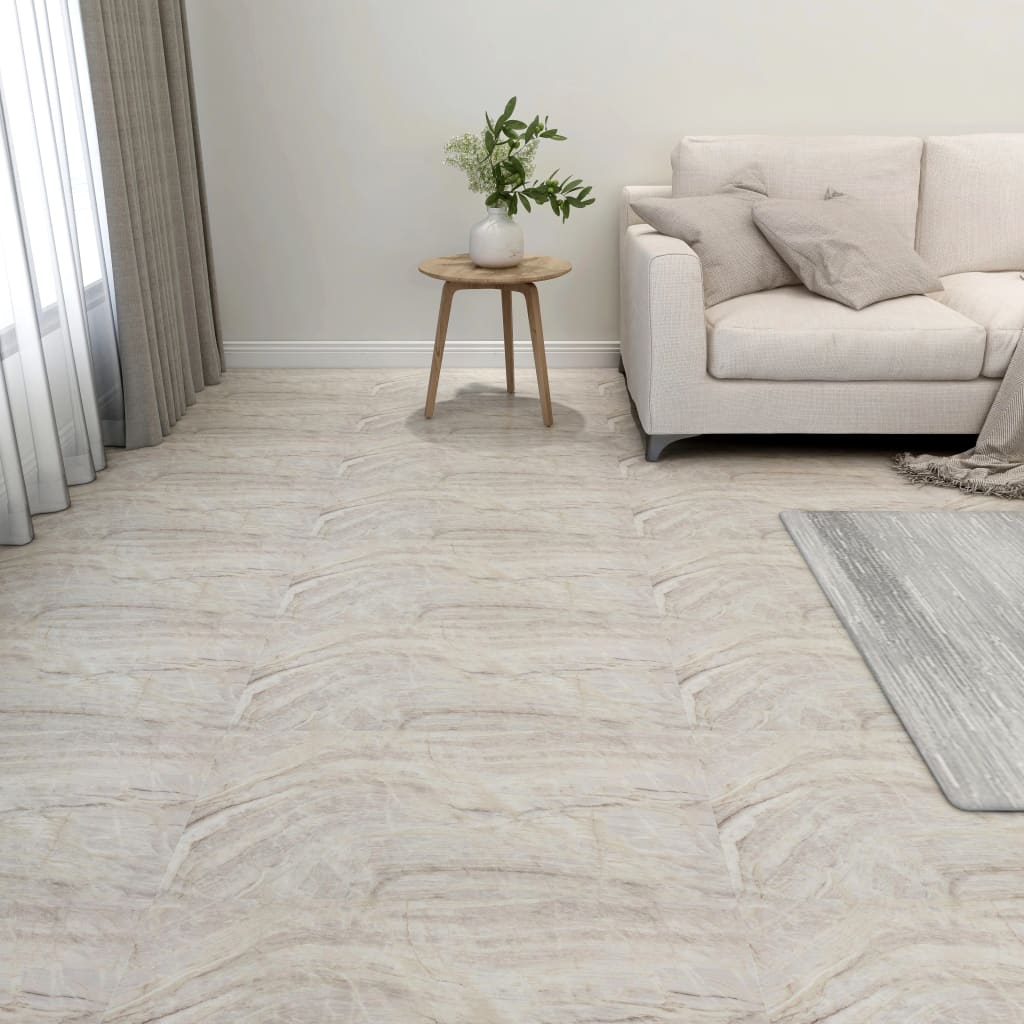 VidaXL Vloerplanken zelfklevend 55 st 5,11 m² PVC beige