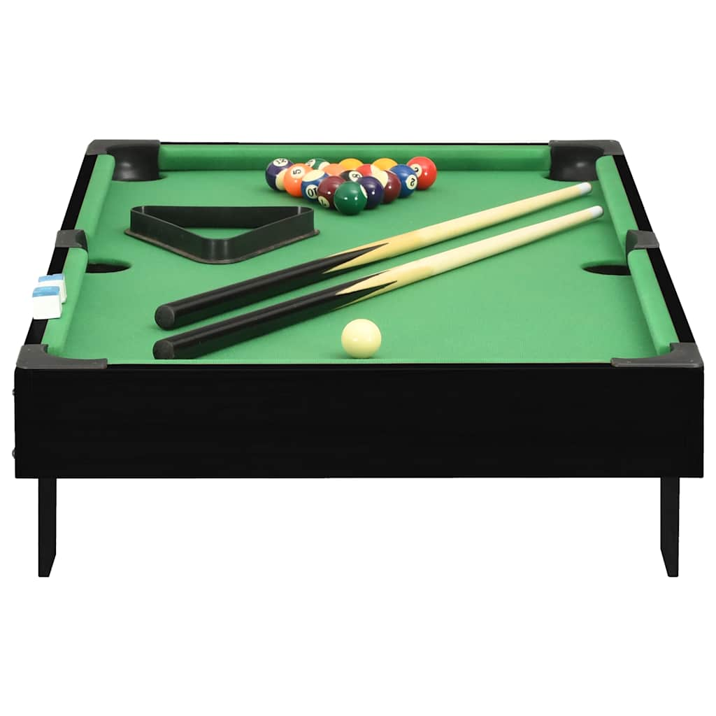 Vidaxl minipooltafel 3 feet 92x52x19 cm zwart en groen