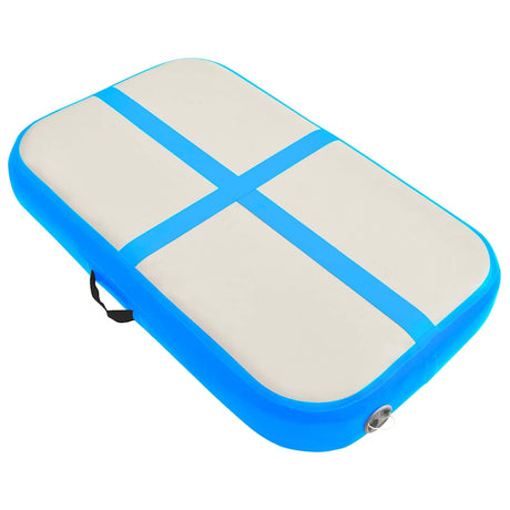 Tmf tormino fulfilment gymnastiekmat met pomp opblaasbaar 60x100x15 cm pvc blauw