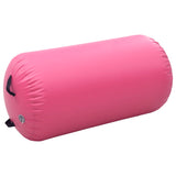 Vidaxl gymnastiekrol met pomp opblaasbaar 120x75 cm pvc roze