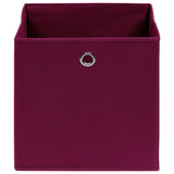 Vidaxl opbergboxen 4 st 28x28x28 cm nonwoven stof donkerrood