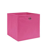 Vidaxl opbergboxen 4 st 28x28x28 cm nonwoven stof roze