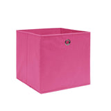 Vidaxl opbergboxen 4 st 28x28x28 cm nonwoven stof roze