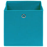 Vidaxl opbergboxen 4 st 28x28x28 cm nonwoven stof babyblauw