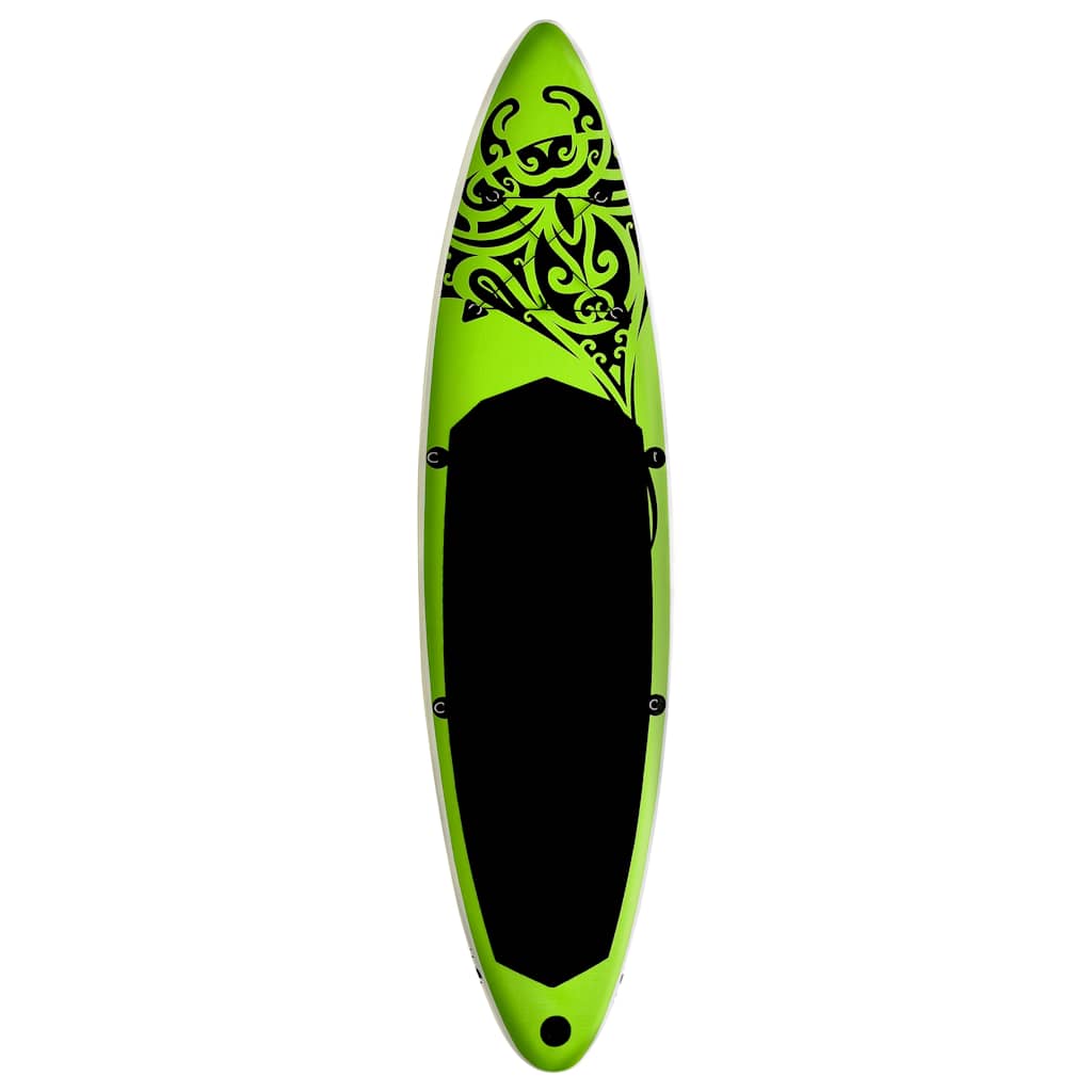 Vidaxl stand up paddleboardset opblaasbaar 305x76x15 cm groen