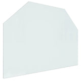 Vidaxl glasplaat openhaard zeshoekig 80x60 cm