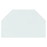 Vidaxl glasplaat openhaard zeshoekig 80x50 cm