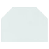 Vidaxl glasplaat openhaard zeshoekig 80x60 cm