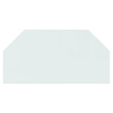 Vidaxl glasplaat openhaard zeshoekig 100x50 cm