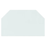 Vidaxl glasplaat openhaard zeshoekig 100x60 cm
