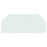 Vidaxl glasplaat openhaard zeshoekig 120x50 cm