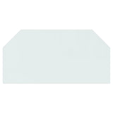 Vidaxl glasplaat openhaard zeshoekig 120x60 cm