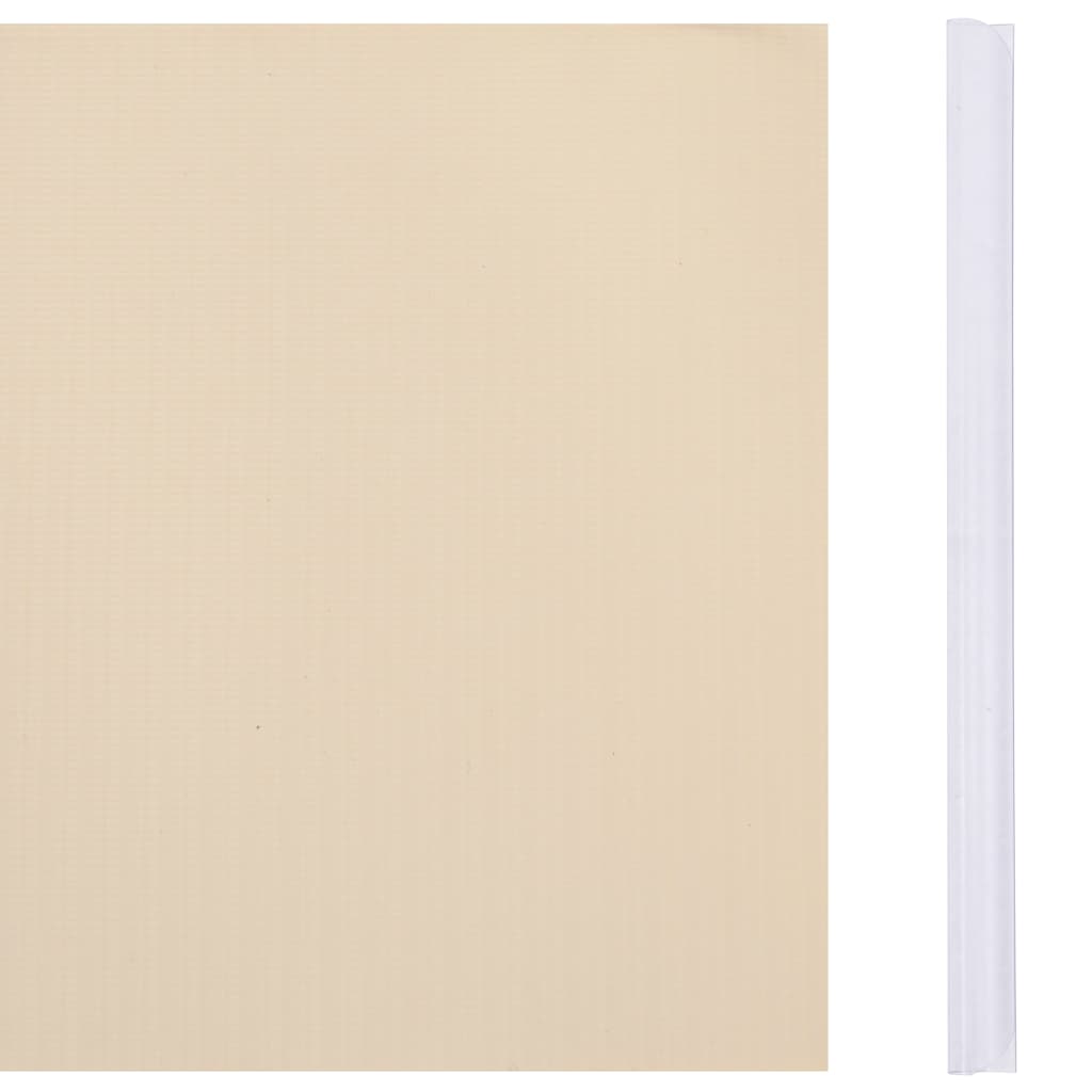 Vidaxl tuinscherm 35x0,19 m pvc crème