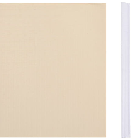 Vidaxl tuinscherm 35x0,19 m pvc crème