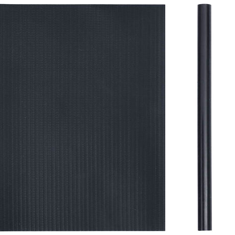 Vidaxl tuinscherm 35x0,19 m pvc mat donkergrijs