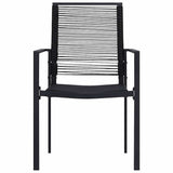 Vidaxl tuinstoelen 2 st pvc-rattan zwart