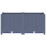 Vidaxl plantenbak verhoogd 80x40x38 cm polypropyleen