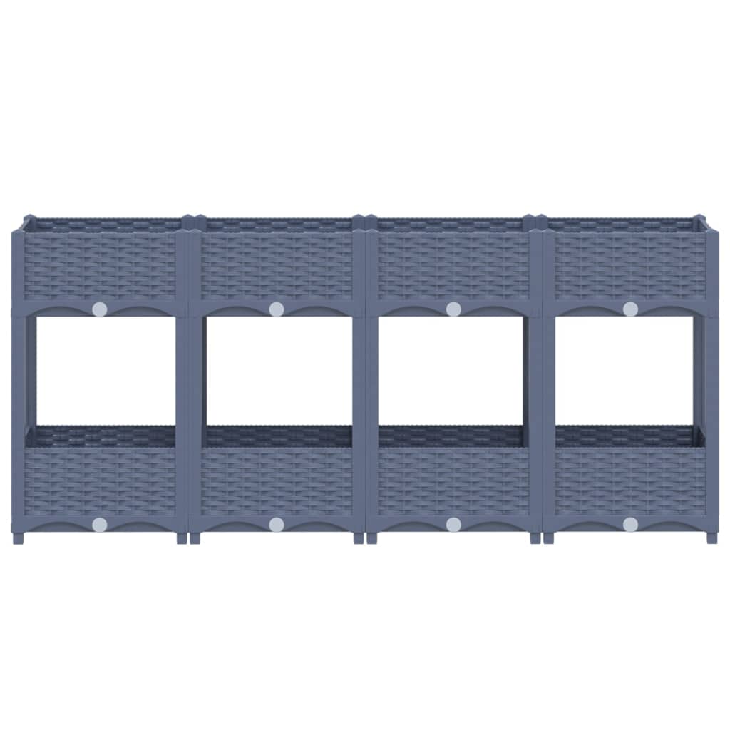 Vidaxl plantenbak verhoogd 160x40x71 cm polypropyleen
