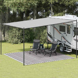 Vidaxl tenttapijt 400x400 cm hdpe antracietkleurig en wit