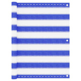 Vidaxl balkonscherm 75x300 cm hdpe blauw en wit